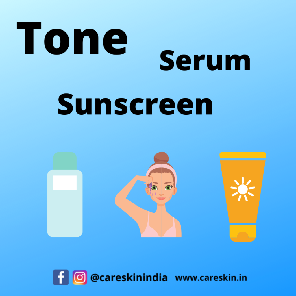 Tone serum sunscreen